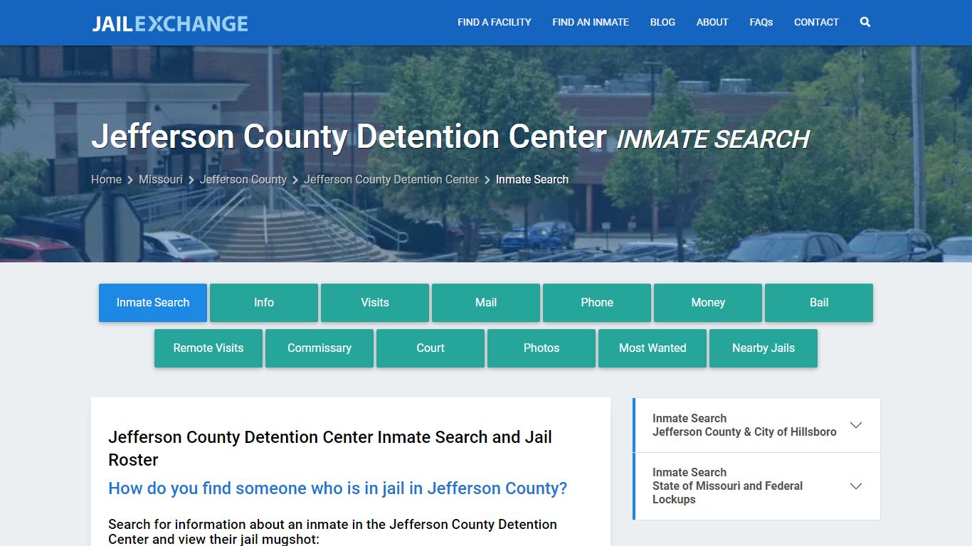 Jefferson County Detention Center Inmate Search - Jail Exchange